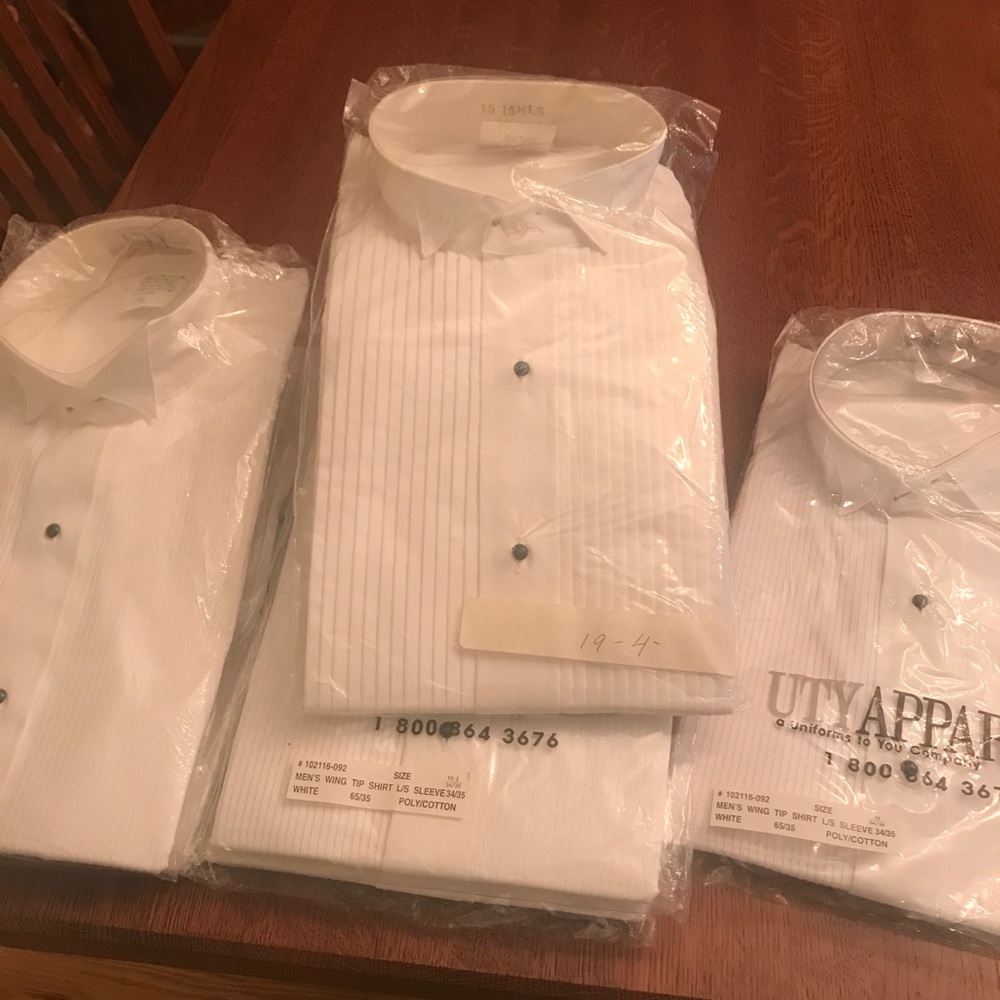 Tuxedo shirts - UTY - various sizes